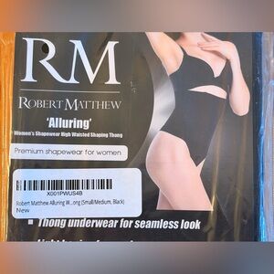 New NWT ROBERT MATTHEW Alluring Women's Shapewear High Waist Thong Control panty